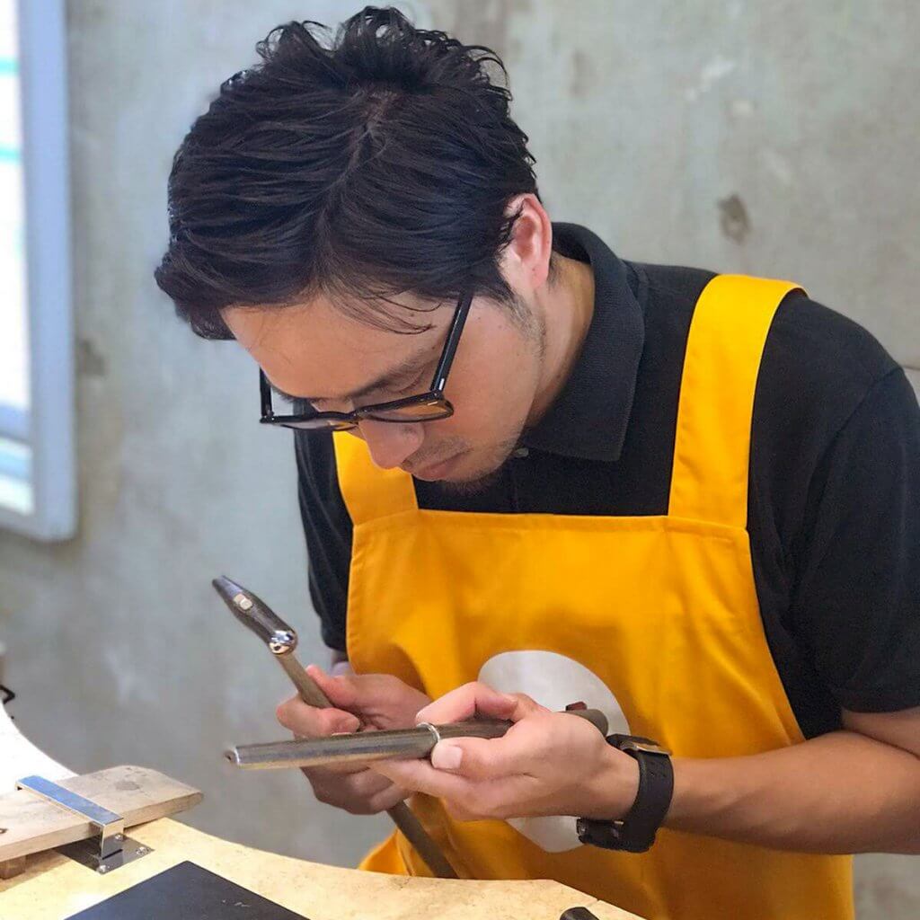 手づくり結婚指輪を製作中