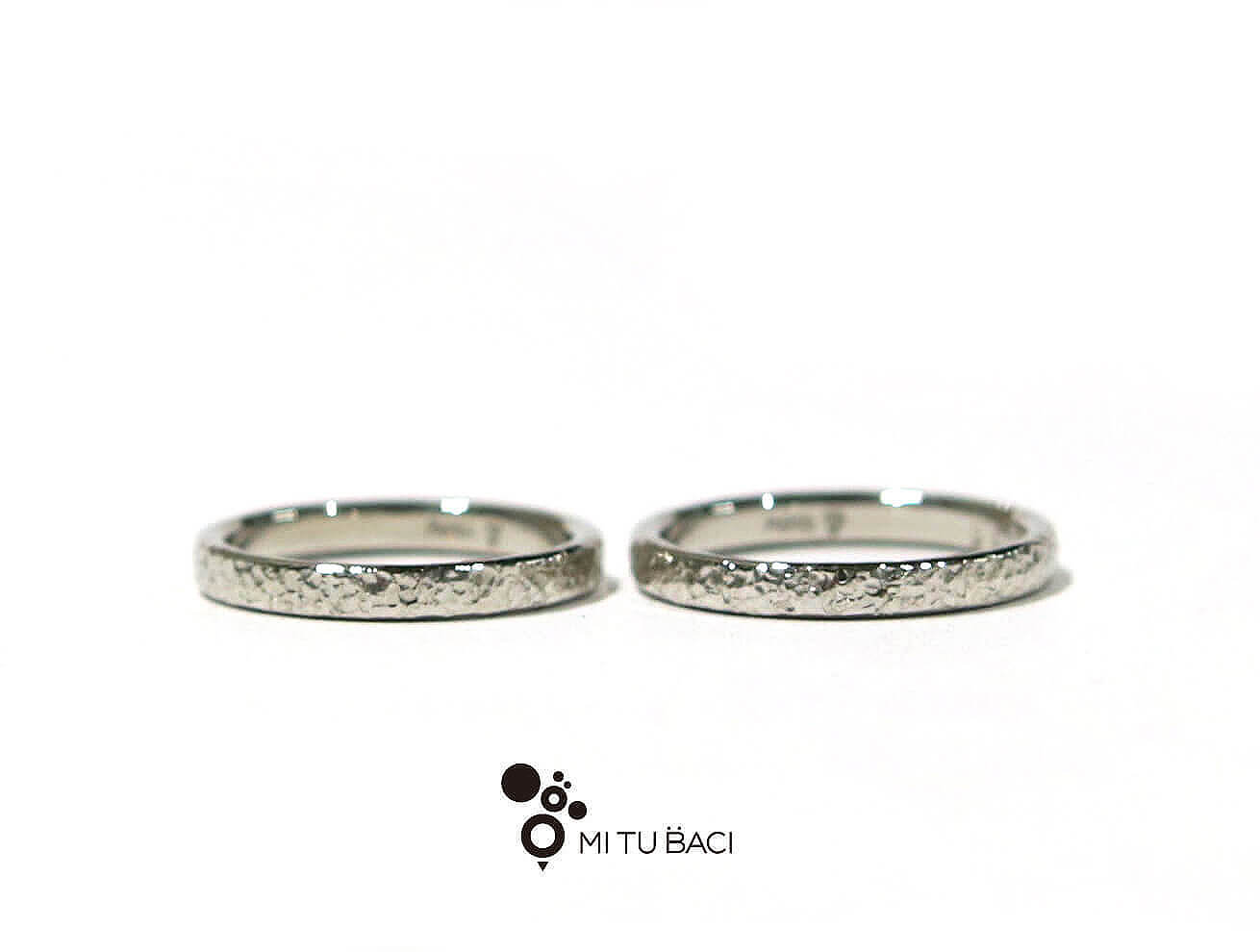 手作り結婚指輪・スノーフレークのテクスチャー