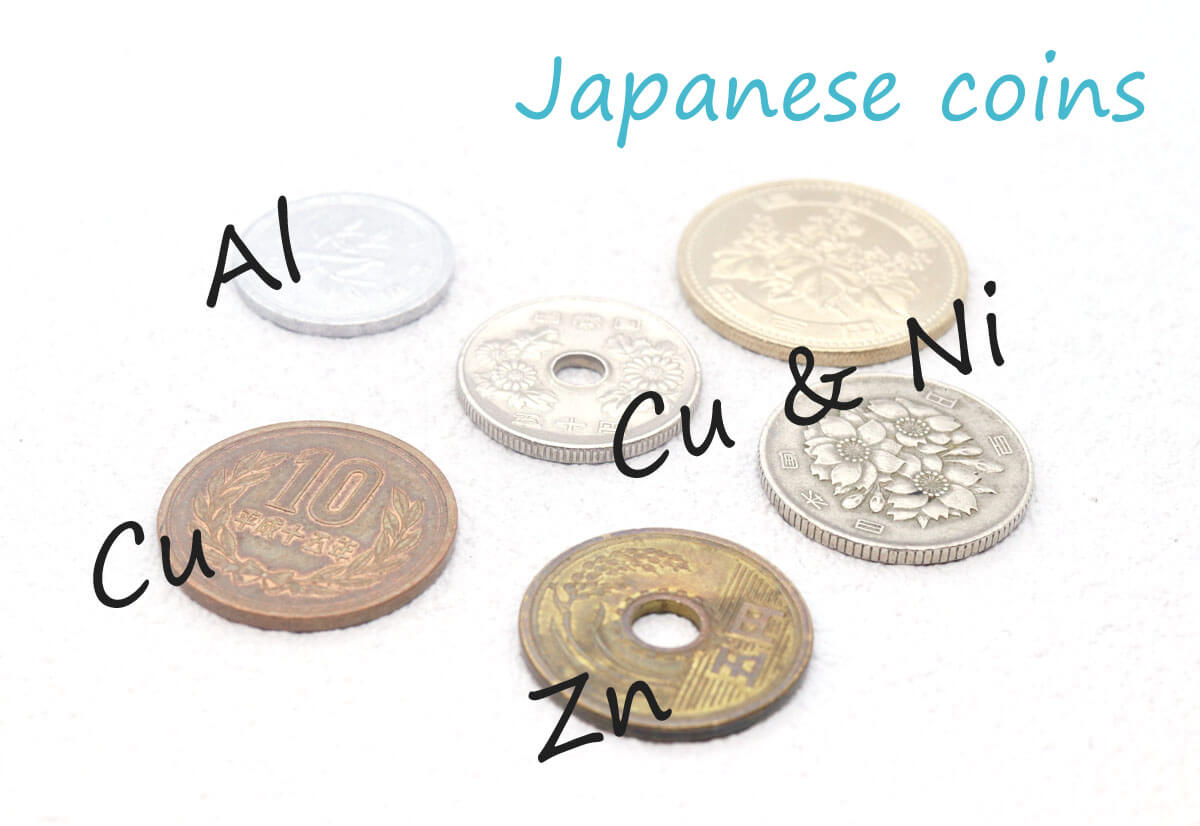 硬貨に使われている金属について・金属のお話　その2