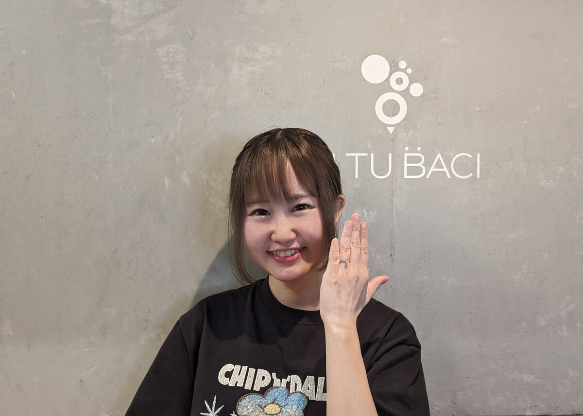 【お客様のご紹介】理想の婚約指輪を自分で作る