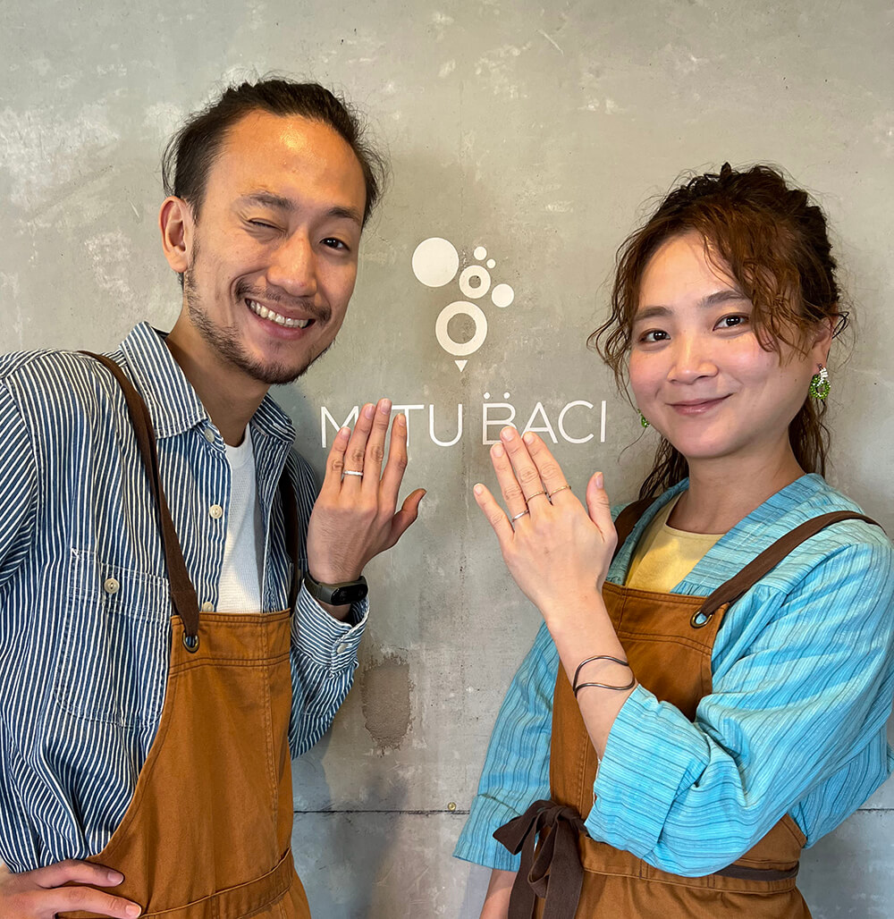 【お客様の声】プラチナで作るフォレスタの手作り結婚指輪