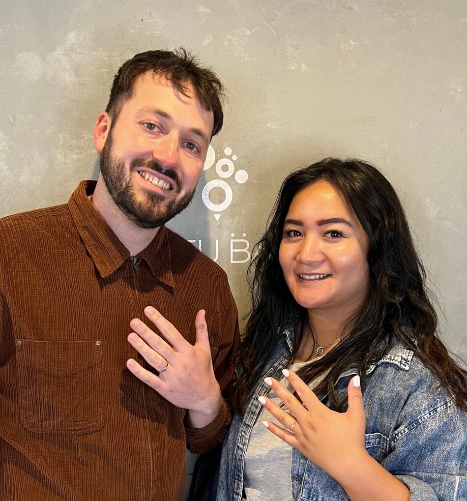 【お客様の声】思い出の日本で結婚指輪を手作り